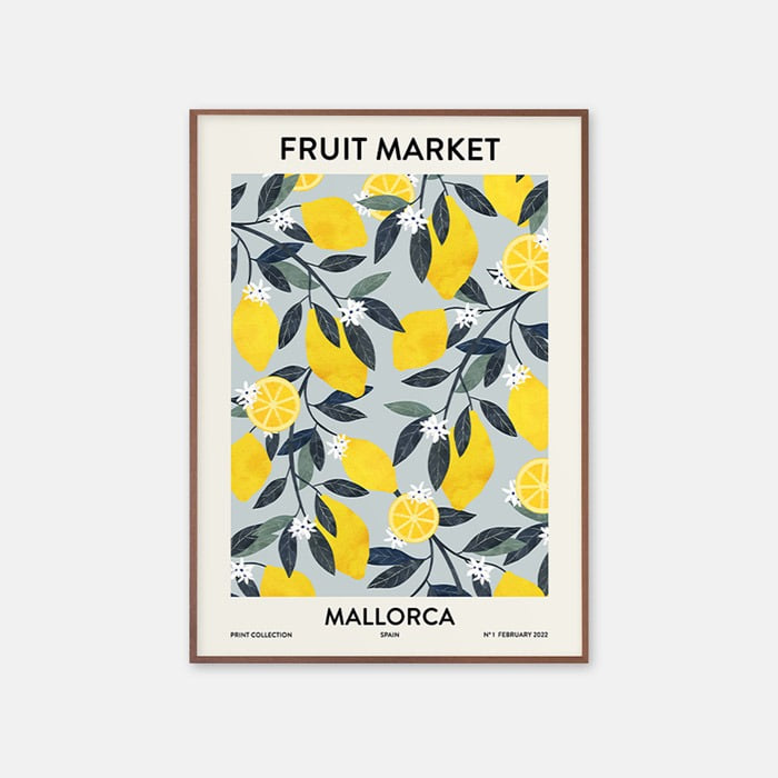 뚜누 Ana 작가 마요르카 과일 시장 / Mallorca Fruit Market 포스터