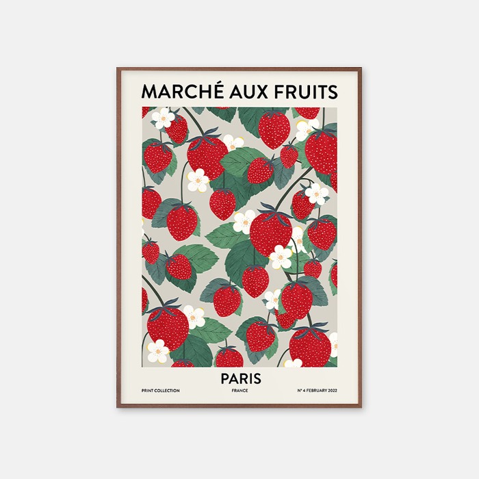 뚜누 Ana 작가 파리 과일 시장 / París Fruit Market 포스터