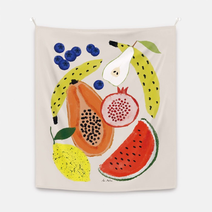뚜누 애나 마르티네즈 작가 Tropical fruits 패브릭 포스터 대형