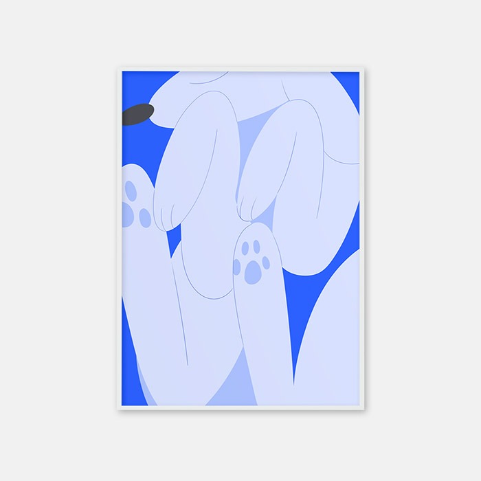 뚜누 polepipe 작가 강아지식빵(blue) 포스터