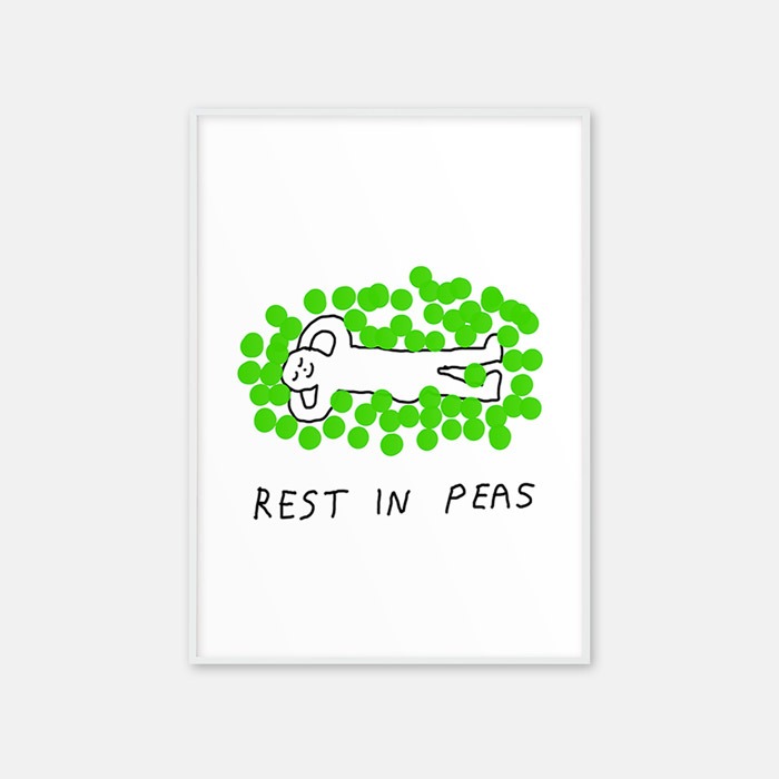 뚜누 베이글 테라피 작가 Rest in peas 포스터